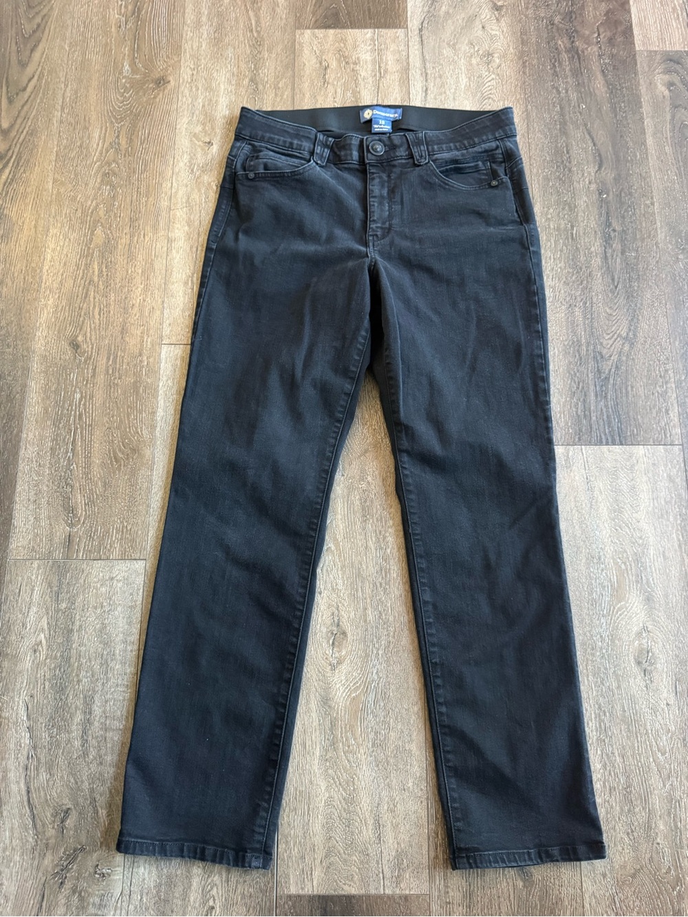 Democracy Black Straight Leg Jeans Size 12